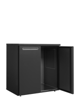 Fasskühler ohne Kühlaggregat – 2 Türen – 584 L – 1060×710×1080 mm – Anthrazit RAL 7021 - Innenansicht
