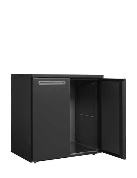 Fasskühler ohne Kühlaggregat – 2 Türen – 584 L – 1060×710×1080 mm – Anthrazit RAL 7021 - Innenansicht