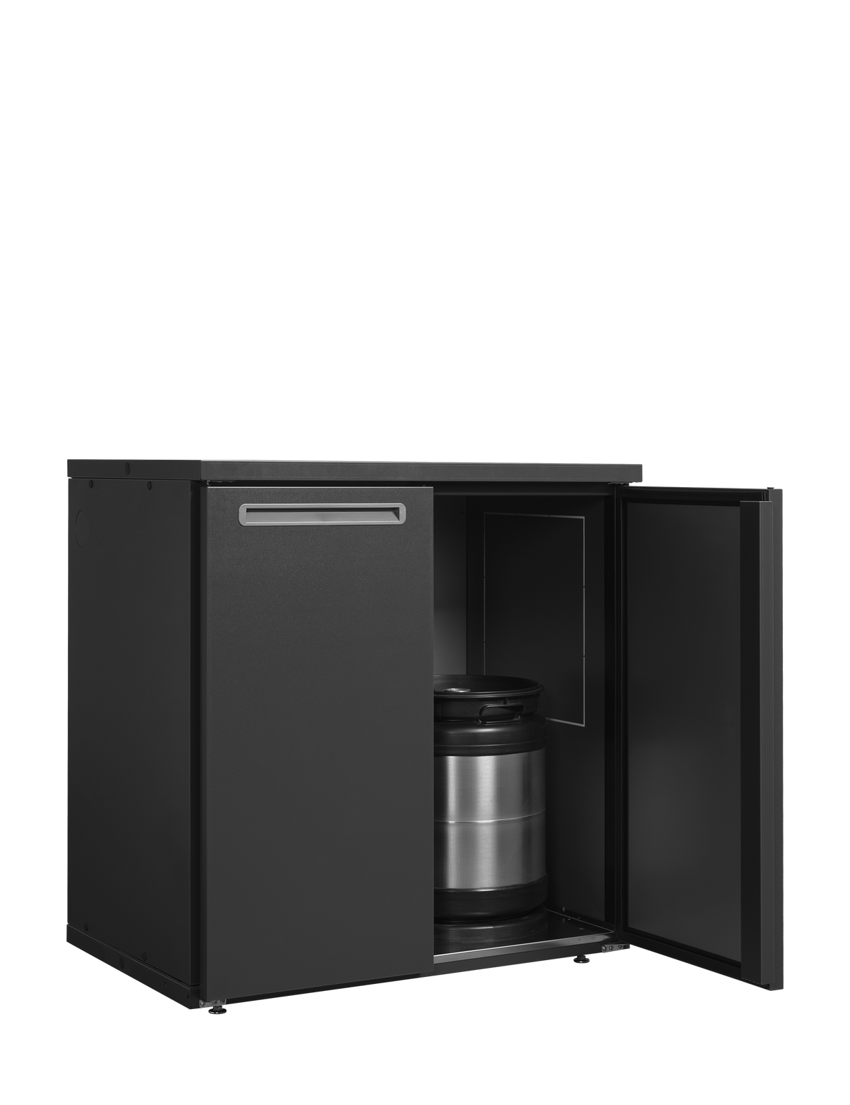 Fasskühler ohne Kühlaggregat – 2 Türen – 584 L – 1060×710×1080 mm – Anthrazit RAL 7021 - Anwendungsbeispiel