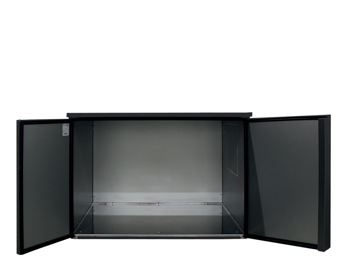 Fasskühler ohne Kühlaggregat – 2 Türen – 840 L – 1060×975×1080 mm – Anthrazit RAL 7021 - Weitere Ansicht
