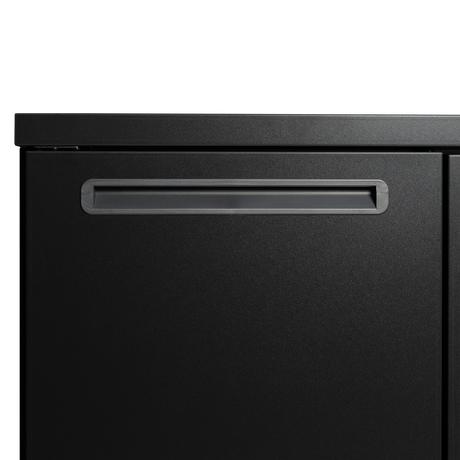 Fasskühler ohne Kühlaggregat – 2 Türen – 840 L – 1060×975×1080 mm – Anthrazit RAL 7021 - Detail