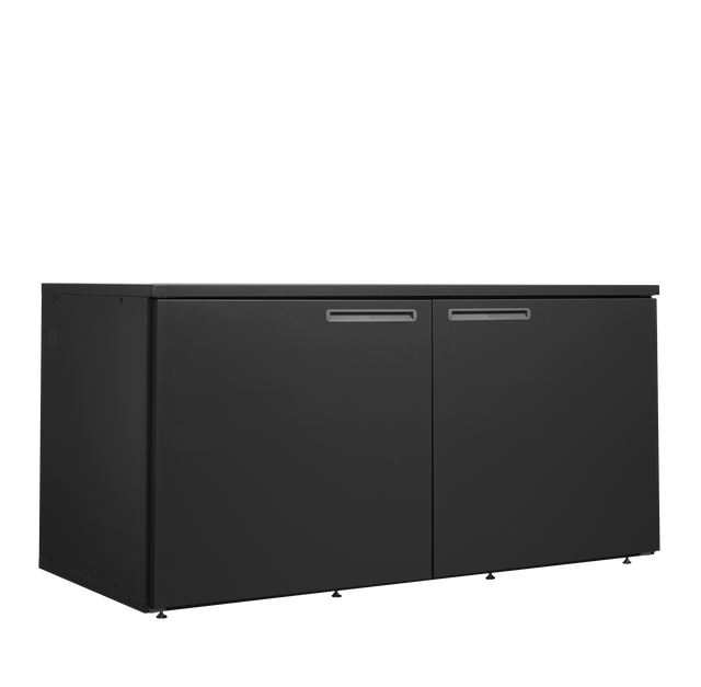 Fasskühler ohne Kühlaggregat – 2 Türen – 1825 L – 2200×975×1080 mm – Anthrazit RAL 7021 - Produktansicht