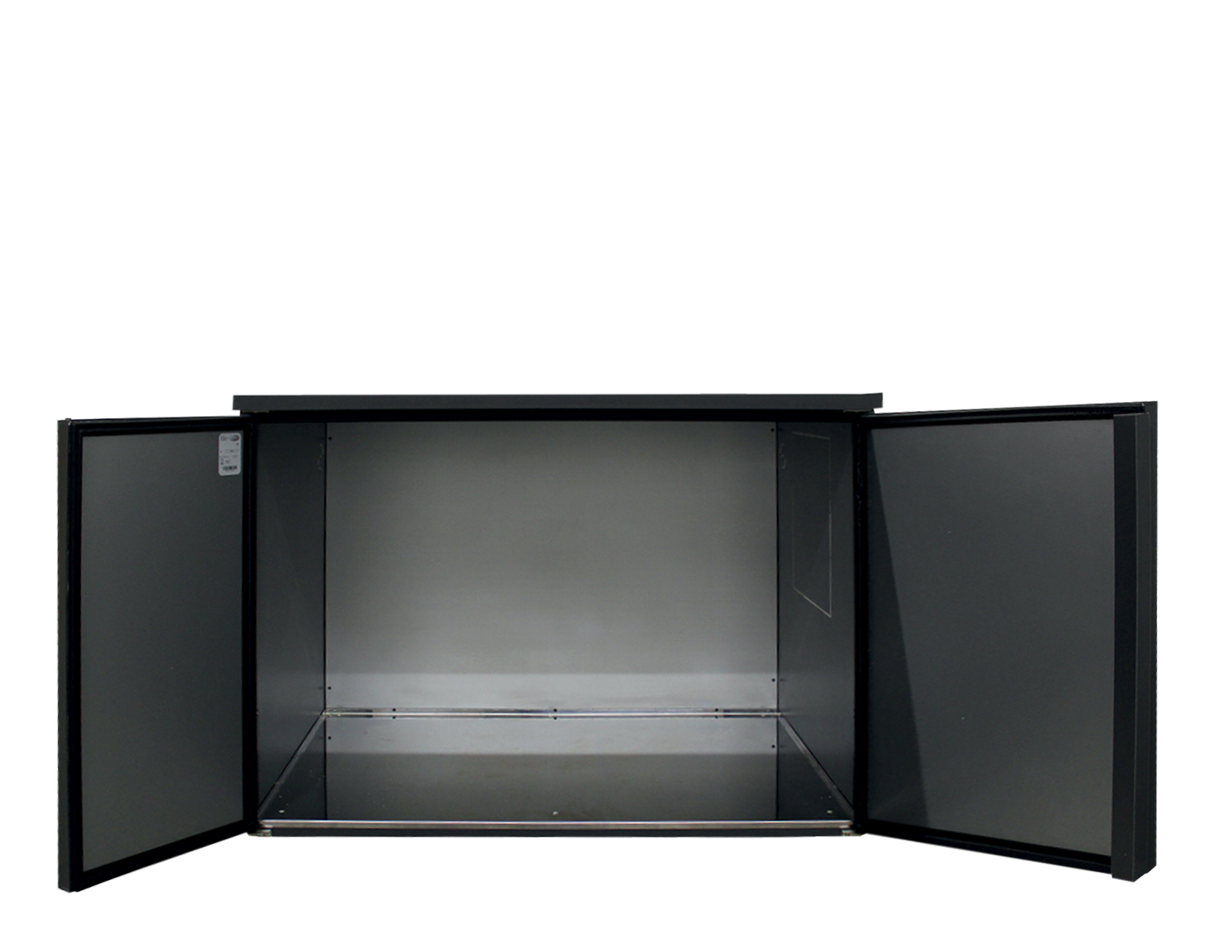 Fasskühler ohne Kühlaggregat – 2 Türen – 1825 L – 2200×975×1080 mm – Anthrazit RAL 7021 - Weitere Ansicht