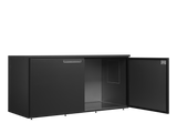 Fasskühler ohne Kühlaggregat – 2 Türen – 1825 L – 2200×975×1080 mm – Anthrazit RAL 7021 - Innenansicht