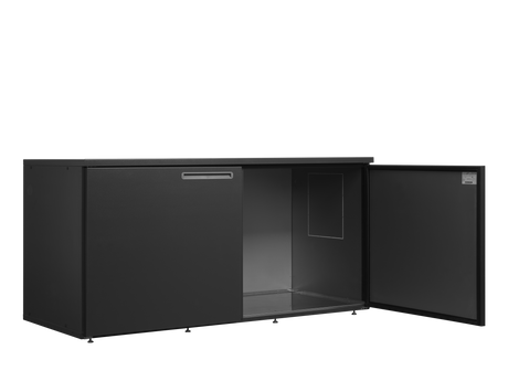 Fasskühler ohne Kühlaggregat – 2 Türen – 1825 L – 2200×975×1080 mm – Anthrazit RAL 7021 - Innenansicht