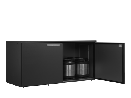 Fasskühler ohne Kühlaggregat – 2 Türen – 1825 L – 2200×975×1080 mm – Anthrazit RAL 7021 - Anwendungsbeispiel
