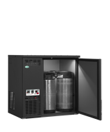 Fasskühler – 1 Tür – 198 L – 880×580×840 mm – Anthrazit RAL 7021 – Kühlaggregat links - Anwendungsbeispiel