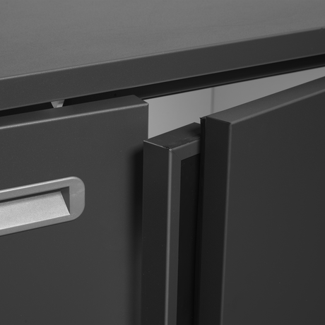 Fasskühler – 2 Türen – 276 L – 1110×580×840 mm – Anthrazit RAL 7021 – Kühlaggregat links - Weitere Ansicht