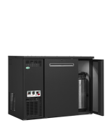 Fasskühler – 2 Türen – 276 L – 1110×580×840 mm – Anthrazit RAL 7021 – Kühlaggregat links - Anwendungsbeispiel