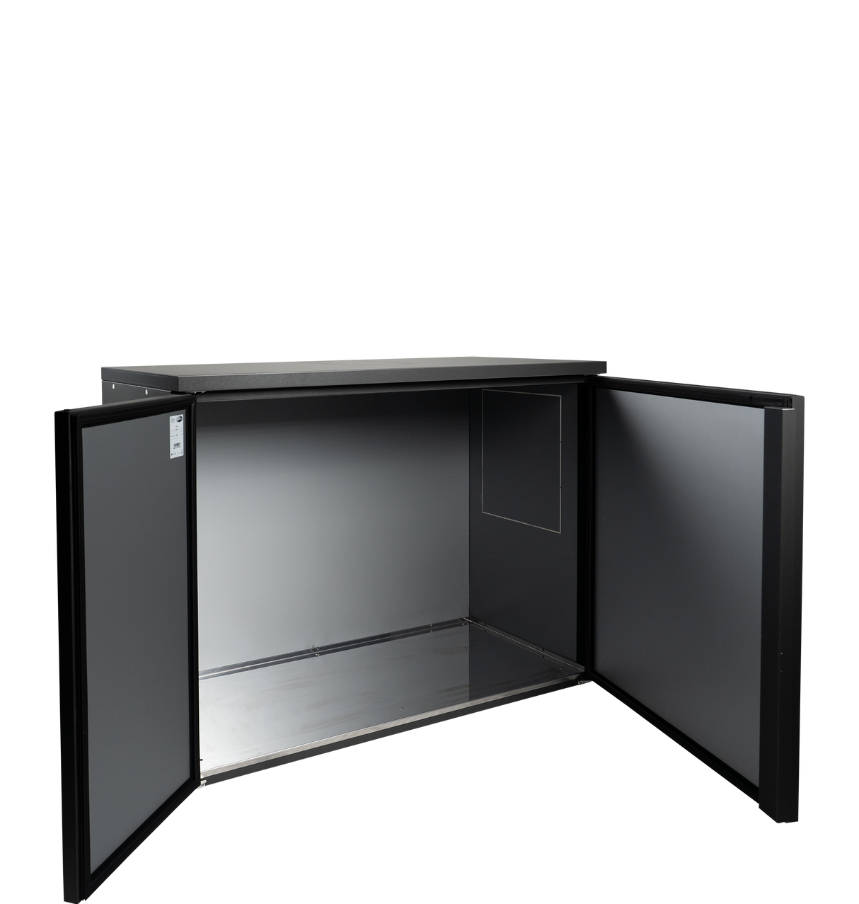Fasskühler ohne Kühlaggregat – 2 Türen – 829 L – 1465×710×1080 mm – Anthrazit RAL 7021 - Weitere Ansicht