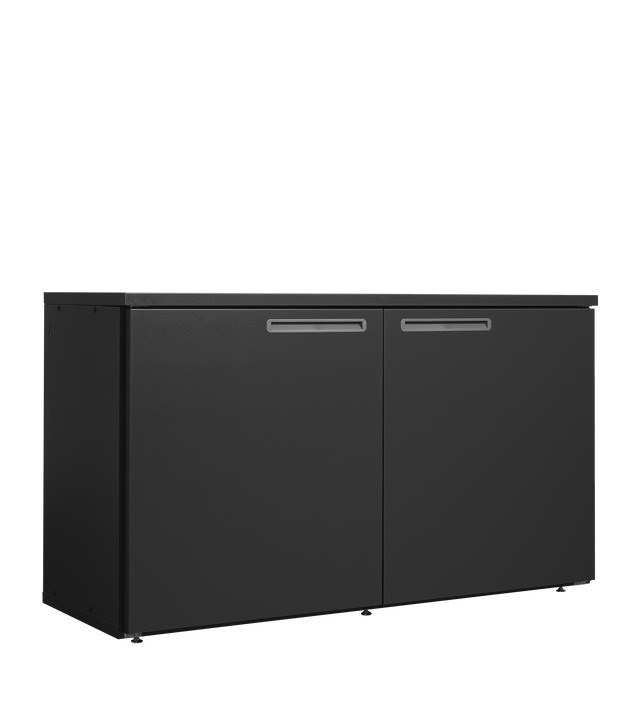 Fasskühler ohne Kühlaggregat – 2 Türen – 1072 L – 1870×710×1080 mm – Anthrazit RAL 7021 - Produktansicht