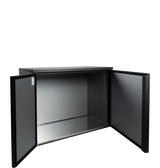 Fasskühler ohne Kühlaggregat – 2 Türen – 1072 L – 1870×710×1080 mm – Anthrazit RAL 7021 - Weitere Ansicht