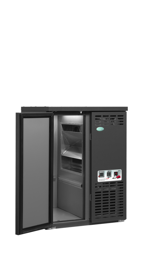 Fasskühler – 1 Tür – 95 L – 620×580×840 mm – Anthrazit RAL 7021 - Innenansicht