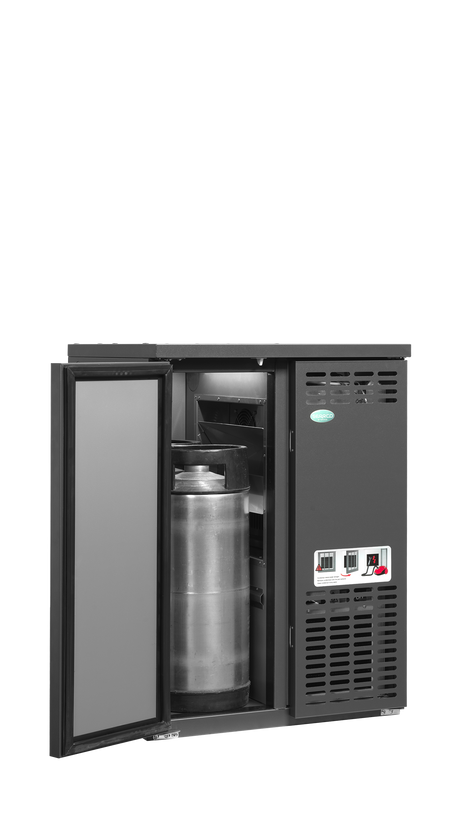 Fasskühler – 1 Tür – 95 L – 620×580×840 mm – Anthrazit RAL 7021 - Anwendungsbeispiel