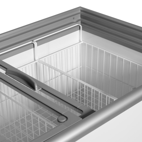 Eiscreme-Gefriertruhe – 163 L – 764×694×867 mm – Weiß, RAL 9010 – 87 W - Detail