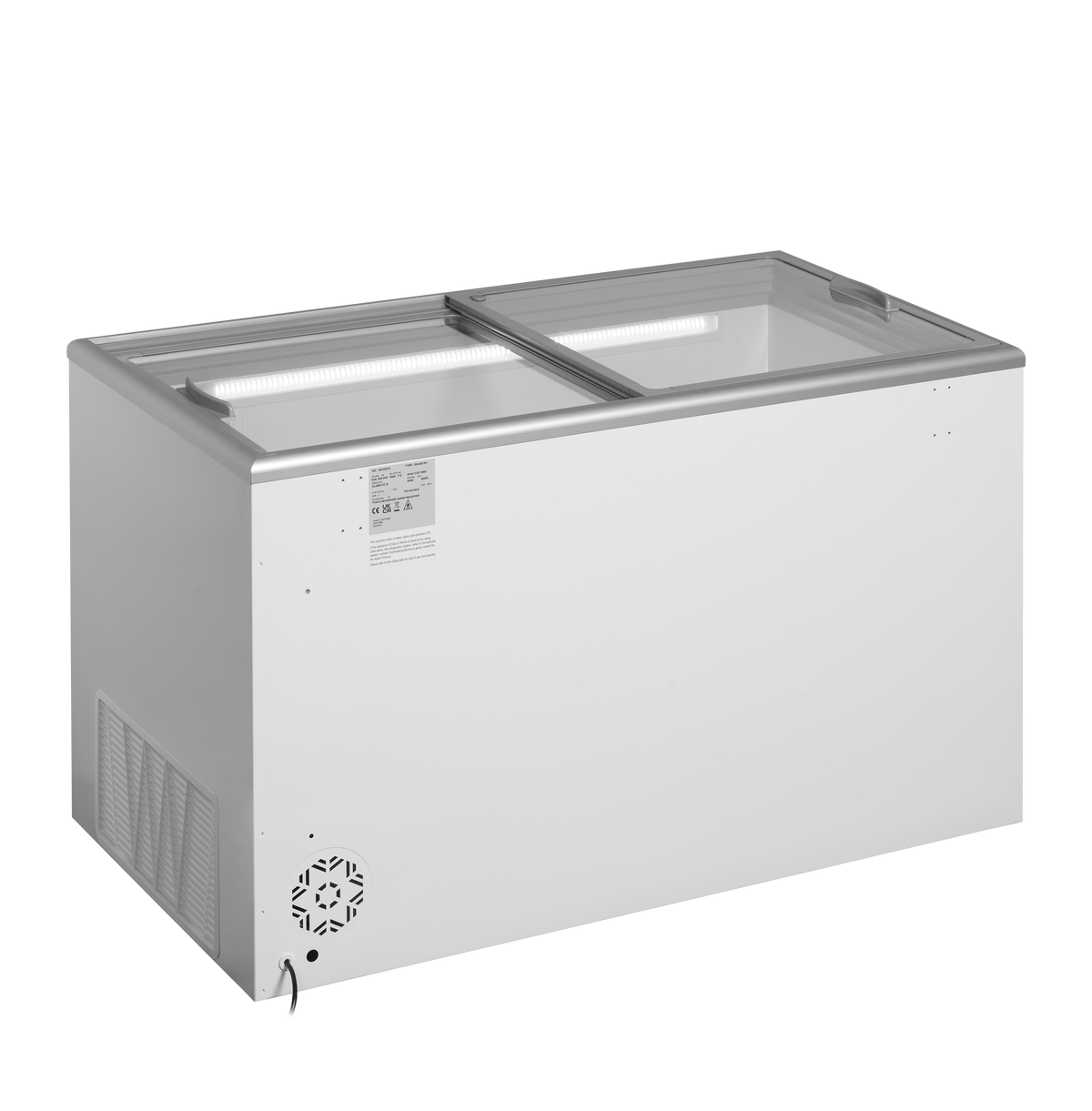 Eiscreme-Gefriertruhe – 345 L – 1344×694×867 mm – Weiß, RAL 9010 – 112 W - Weitere Ansicht