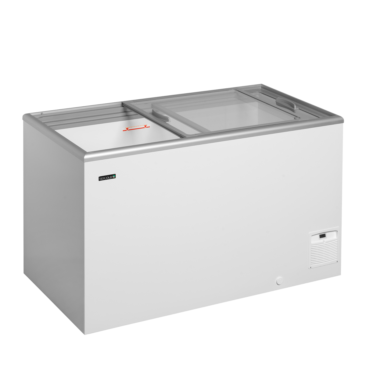Eiscreme-Gefriertruhe – 345 L – 1344×694×867 mm – Weiß, RAL 9010 – 112 W - Innenansicht
