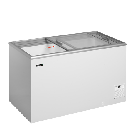 Eiscreme-Gefriertruhe – 345 L – 1344×694×867 mm – Weiß, RAL 9010 – 112 W - Innenansicht
