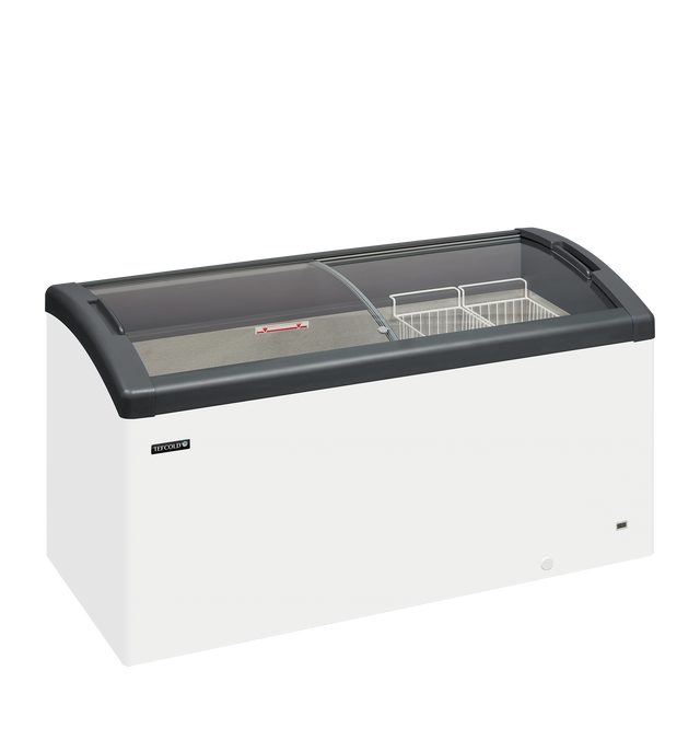 Eiscreme-Gefriertruhe – 302 L – 1500×650×850 mm – Weiß / Grau – 198 W - Produktansicht