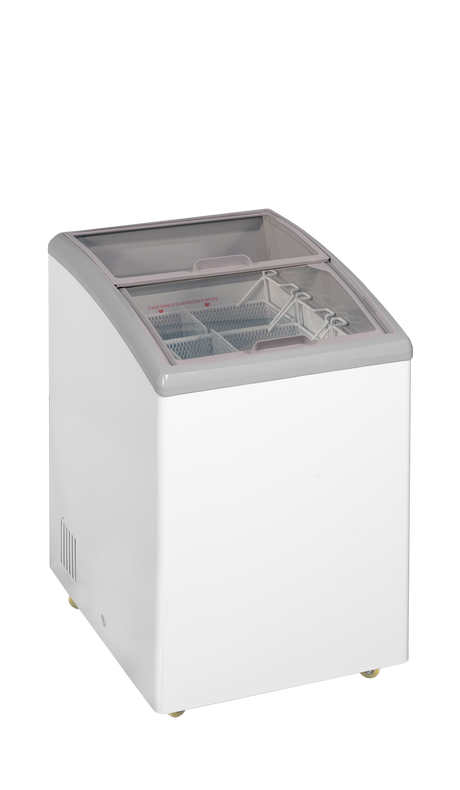 Eiscreme-Gefriertruhe – 110 L – 584×694×914 mm – Weiß RAL 9016 – 190 W - Produktansicht