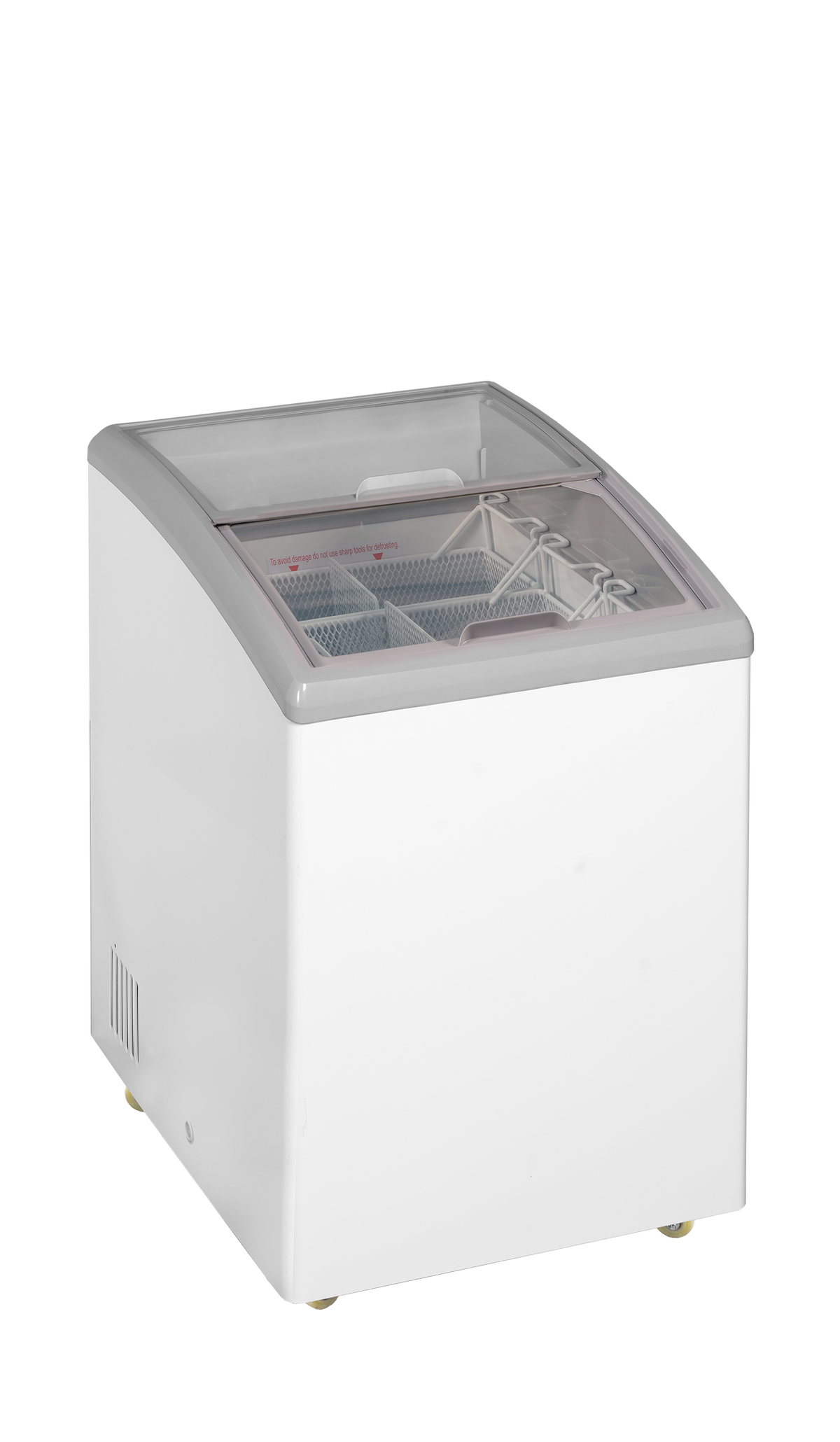 Eiscreme-Gefriertruhe – 110 L – 584×694×914 mm – Weiß RAL 9016 – 190 W - Innenansicht