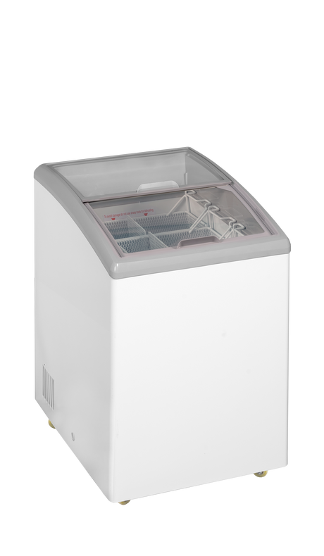 Eiscreme-Gefriertruhe – 110 L – 584×694×914 mm – Weiß RAL 9016 – 190 W - Innenansicht