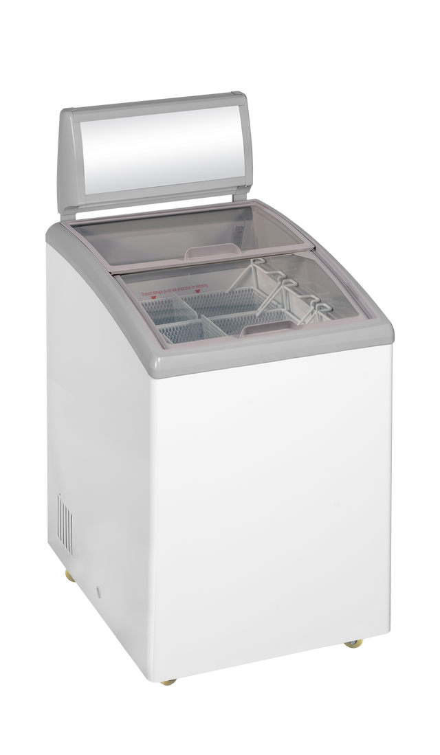 Eiscreme-Gefriertruhe – 110 L – 584×714×1169.5 mm – Weiß RAL 9016 – 190 W - Produktansicht