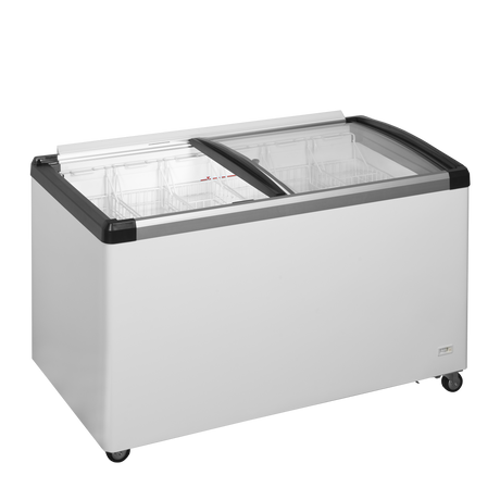 Eiscreme-Gefriertruhe – 312 L – 1350×695×780 mm – Weiß RAL 9016 – 253 W - Innenansicht