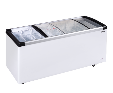 Eiscreme-Gefriertruhe – 395 L – 1655×695×780 mm – Weiß RAL 9016 – 330 W - Innenansicht