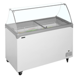 Speiseeisvitrine – 298 L – 1320×650×885 mm – Weiß - Produktansicht
