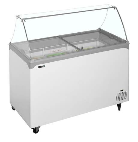 Speiseeisvitrine – 298 L – 1320×650×885 mm – Weiß - Produktansicht