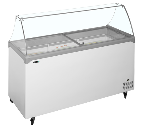 Speiseeisvitrine – 367 L – 1570×650×885 mm – Weiß - Produktansicht