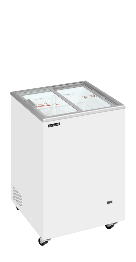 Eiscreme-Gefriertruhe – 91 L – 570×570×897 mm – Weiß – 180 W - Produktansicht