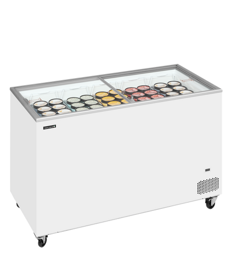 Eiscreme-Gefriertruhe – 350 L – 1300×630×892 mm – Weiß – 320 W - Anwendungsbeispiel
