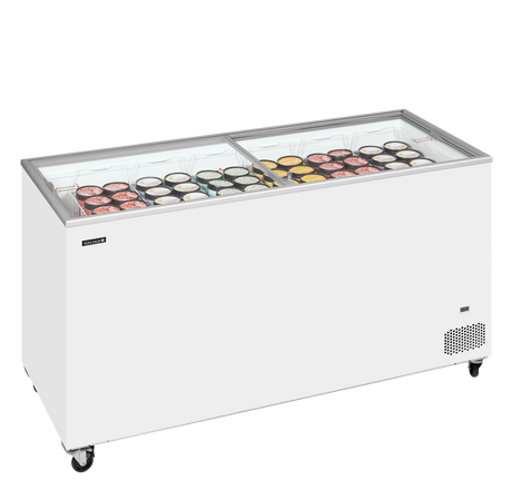 Eiscreme-Gefriertruhe – 486 L – 1750×630×892 mm – Weiß – 365 W - Anwendungsbeispiel