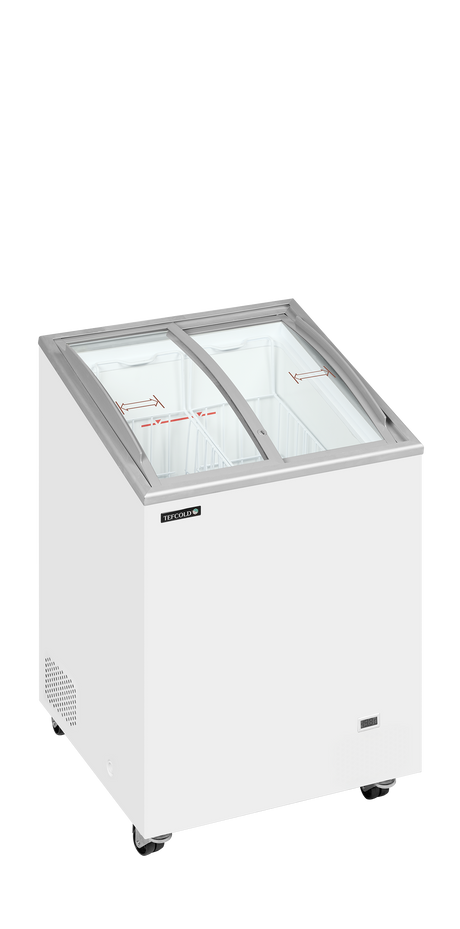 Eiscreme-Gefriertruhe – 85 L – 570×570×885 mm – Weiß – 190 W - Produktansicht