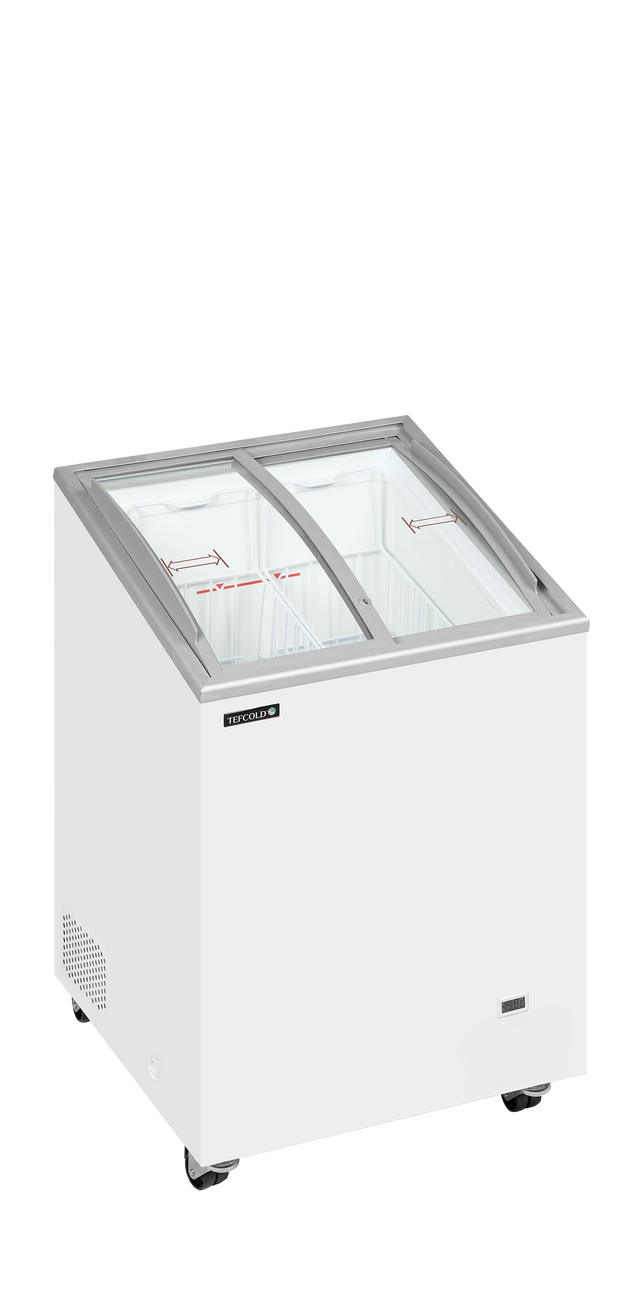Eiscreme-Gefriertruhe – 85 L – 570×570×885 mm – Weiß – 190 W - Produktansicht