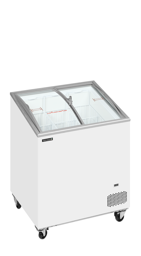Eiscreme-Gefriertruhe – 157 L – 720×615×949 mm – Weiß – 200 W - Produktansicht