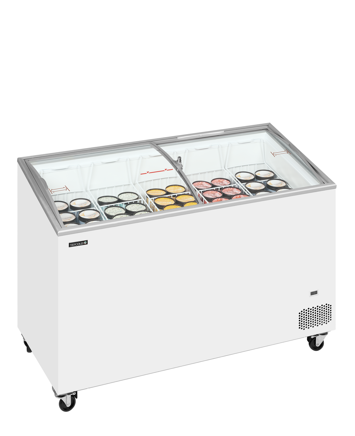 Eiscreme-Gefriertruhe – 310 L – 1300×615×949 mm – Weiß – 240 W - Anwendungsbeispiel