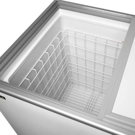 Flaschenkühltruhe – 232 L – 1014×635×892 mm – Weiß - Innenansicht