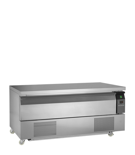 Kühl-/Tiefkühlunterbau mit Schubladen – 77 L – 1230×700×605 mm – SS 304 - Produktansicht