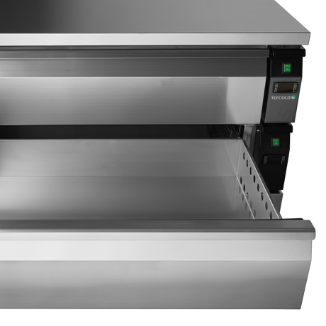 Kühl-/Tiefkühlunterbau mit Schubladen – 154 L – 1230×700×870 mm – SS 304 - Weitere Ansicht