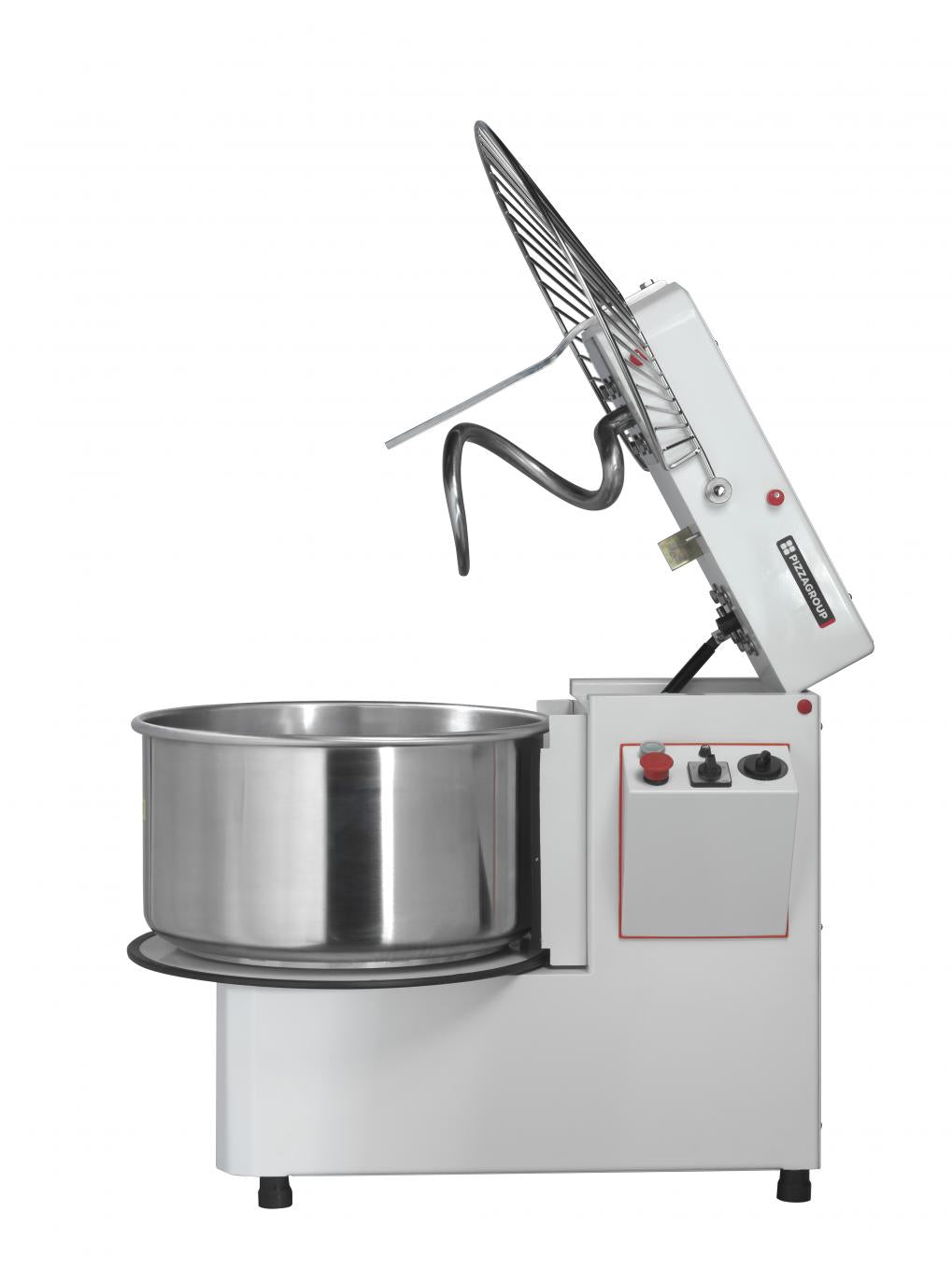 Pétrin à spirale avec cuve amovible IR42 2V – 38 kg – 42 L – 490×860×730 mm – Vue 2