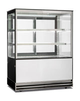 Belüftete vierseitige Kuchenvitrine DELUXE 92 PSV 900×740×1200 mm