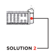 Configurazione di installazione per forni pizza Flame – Soluzione 2 B21 sotto cappa