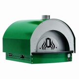 D5 wood-fired pizza oven, green, without optional stand - colour illustration