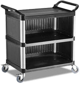 Chariot de service plastique – 2 niveaux – 500×800×970 mm – léger
