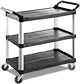 Plastic Service Trolley 3 Tiers