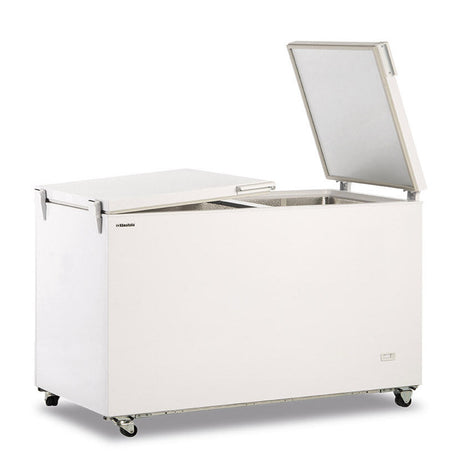 FR 500 FLP Verkaufs-Gefriertruhe 458 L mit Flip‑Flop‑Deckeln
