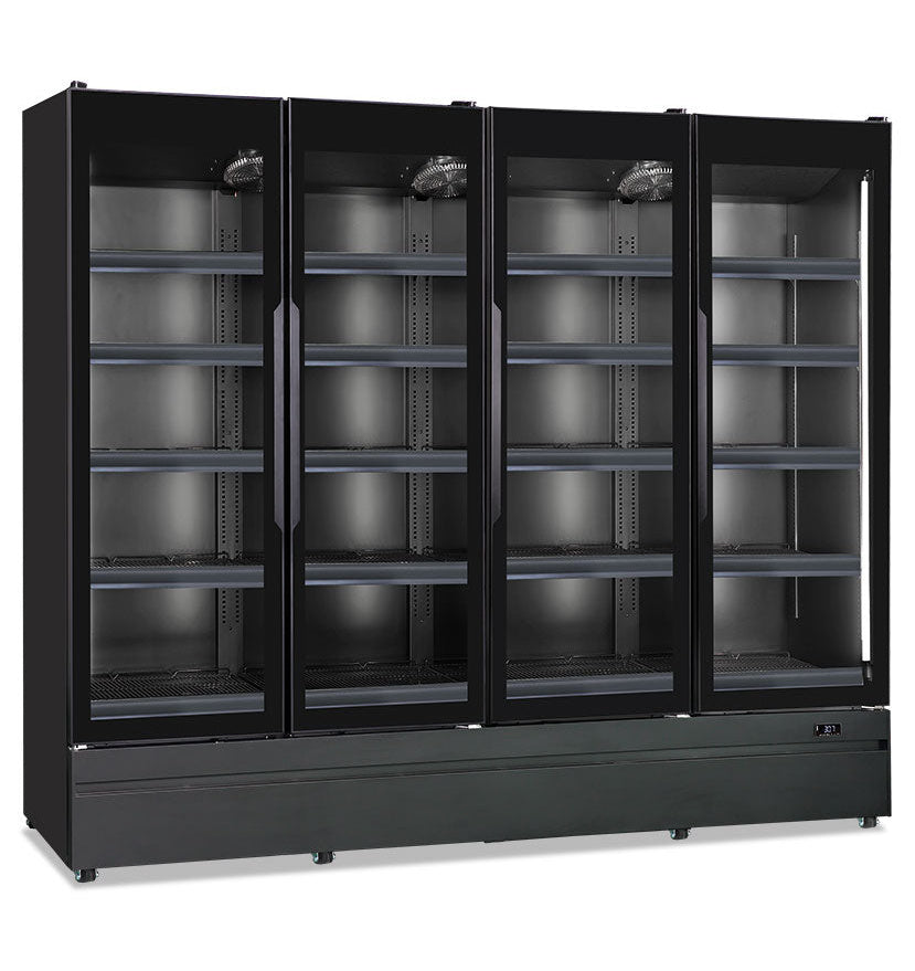 Wandkühlregal ROMA 250 TN BLK 2500×727×1967 mm